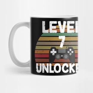 Level 7 Unlocked Gift 7th Birthday Gaming Lovers Gift Mug